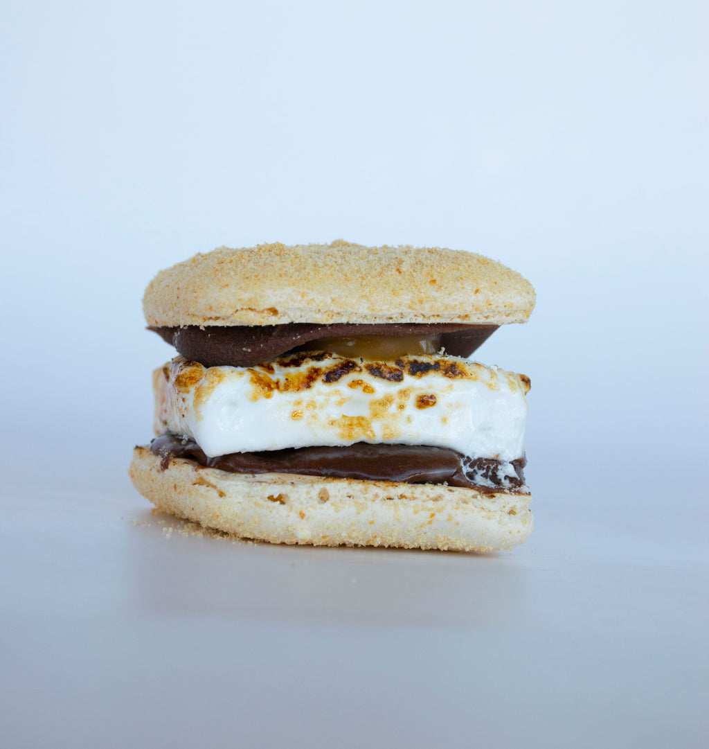 Chocolate S'mores Macaron