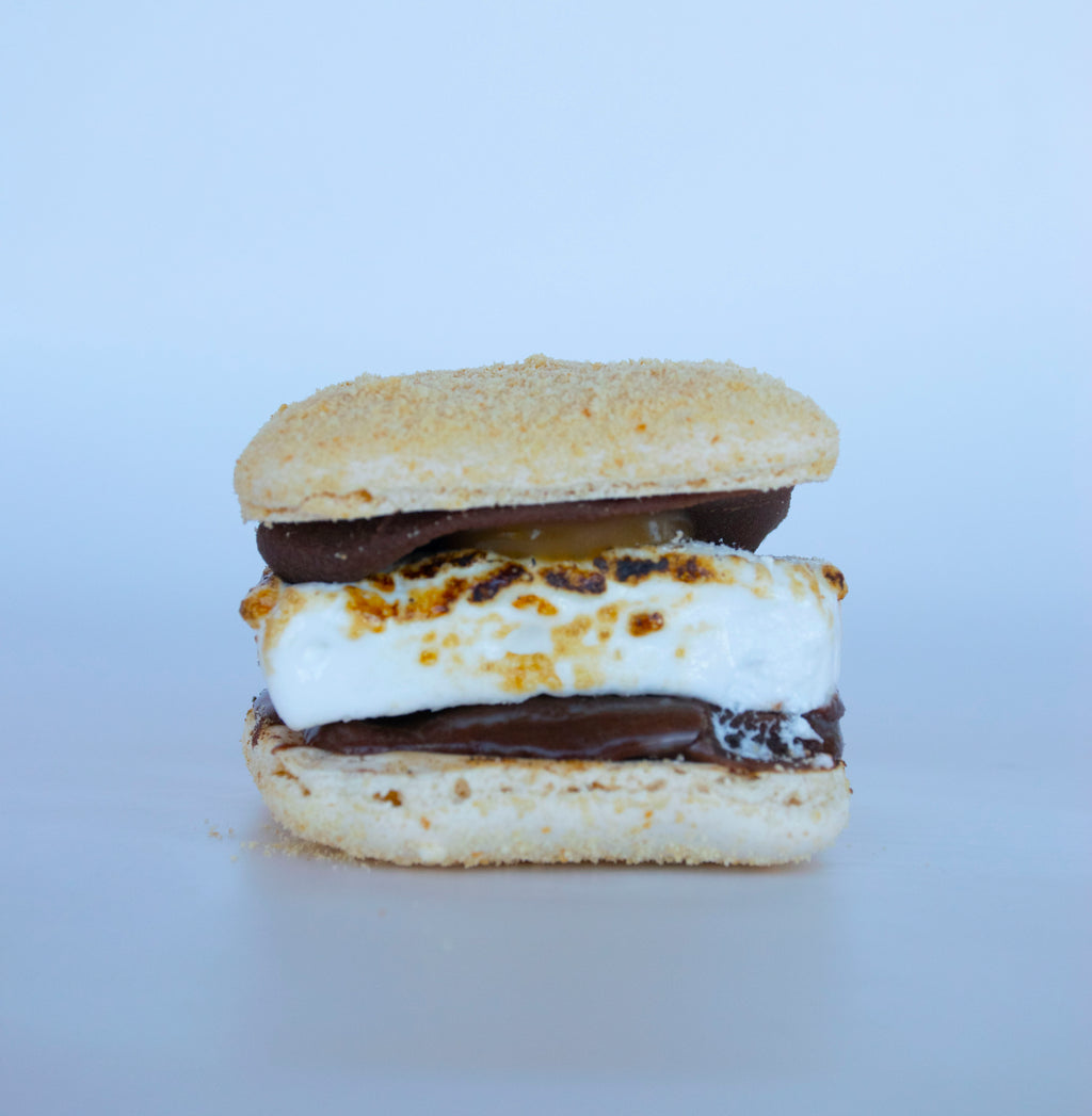 Chocolate S'mores Macaron