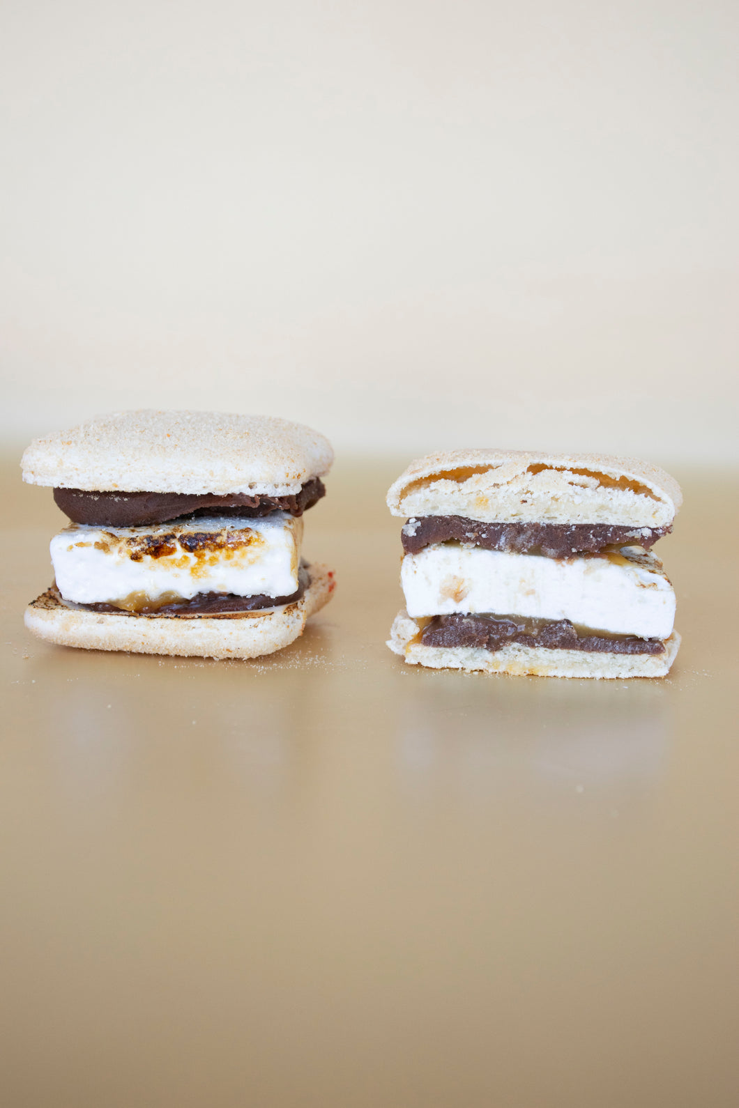 Chocolate S'mores Macaron