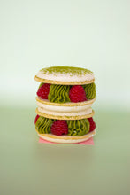 Load image into Gallery viewer, Matcha and Raspberry Macaron